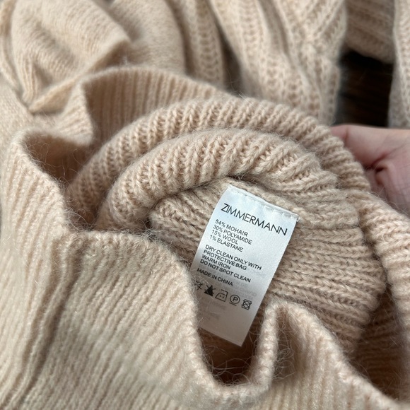 Zimmermann Pink Peach Bow Sweater - Picture 8 of 8